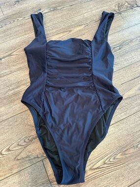 J. Crew Rushed Navy One-Piece Size 12